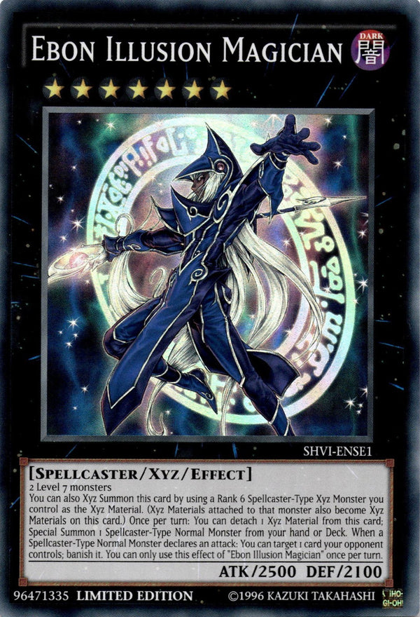 Yugioh Ebon Illusion Magician SHVI-ENSE1 Super Rare Limited Edition VLP/NM