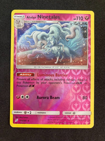 Pokemon Alolan Ninetales 111/181 Team Up Reverse Holo NM