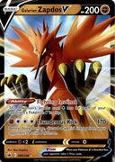 Pokemon Galarian Zapdos V 080/198 Chilling Reign Full Art Holo NM