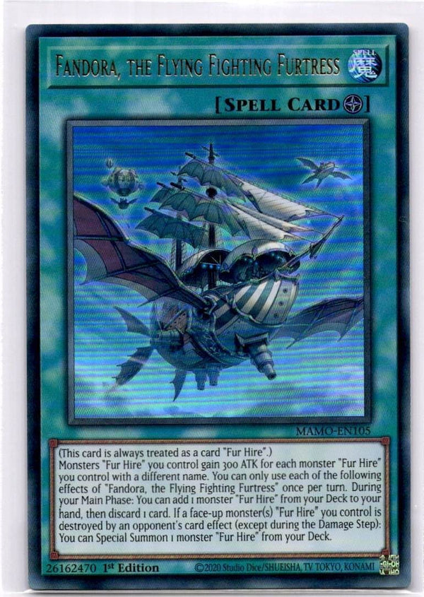 Yugioh Fandora, the Flying Fighting Furtress MAMO-EN105 Ultra Rare 1st Ed NM
