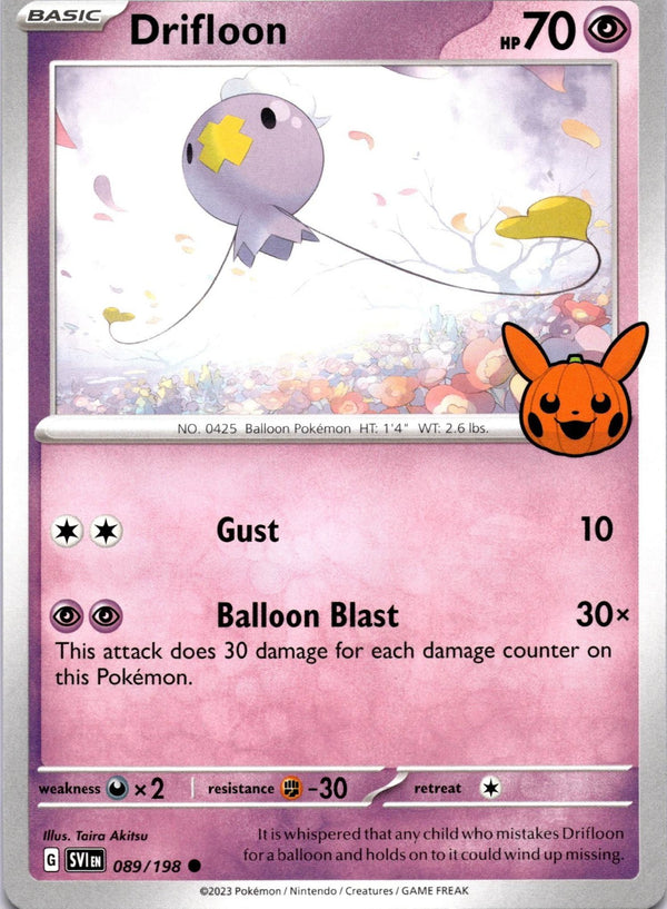 Pokemon Drifloon 089/198 Trick or Trade 2023 Non Holo NM