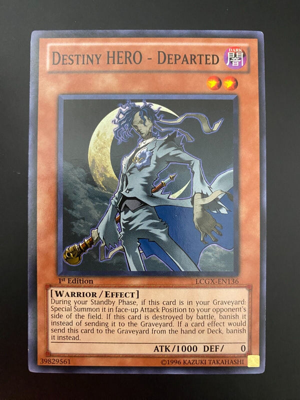 Yugioh Destiny Hero - Departed LCGX-EN136 Common 1st Edition NM/MINT