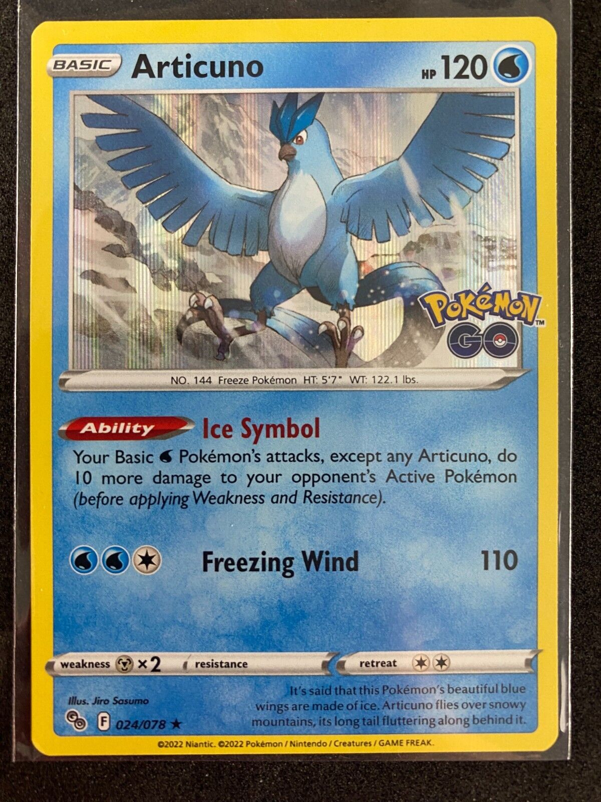 Pokemon Articuno 024/078 Pokemon Go Holo MINT