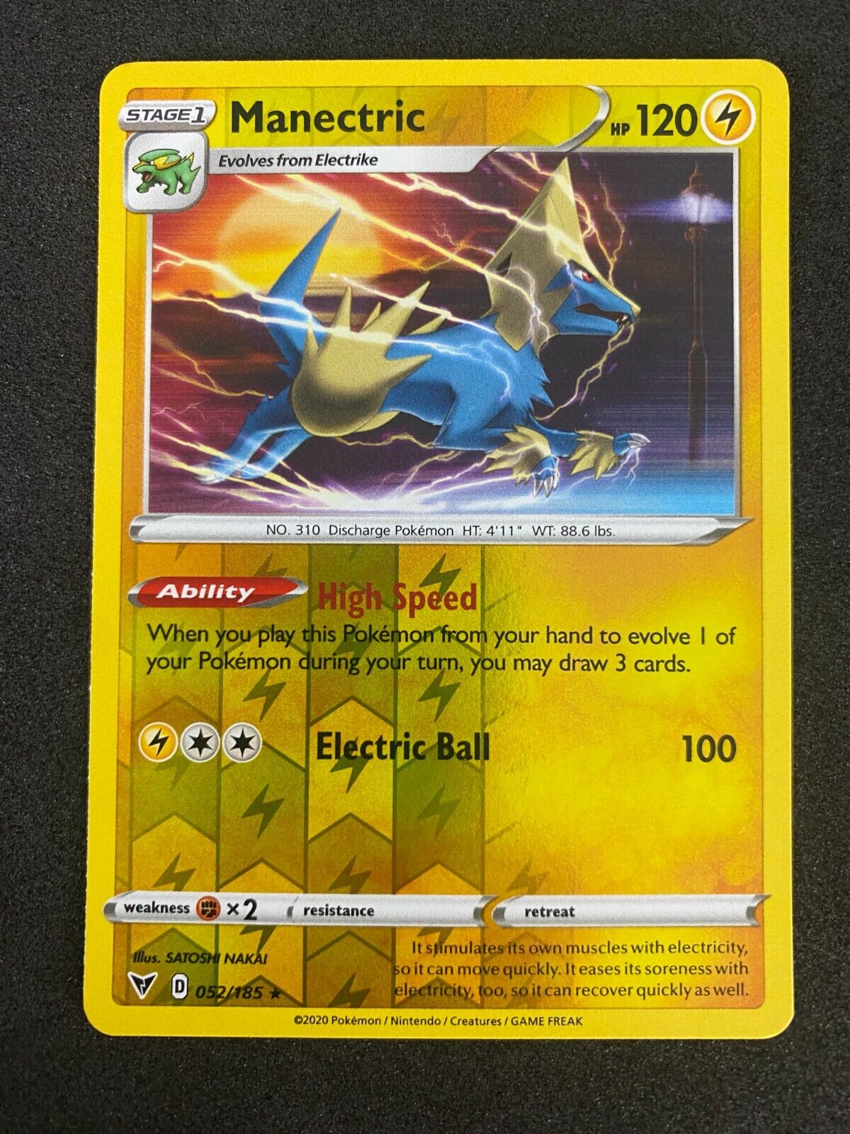 Pokemon Magnetric 052/185 Vivid Voltage Reverse Holo NM