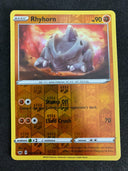 Pokemon Rhyhorn 097/202 Sword Shield Reverse Holo NM-MINT 97/202