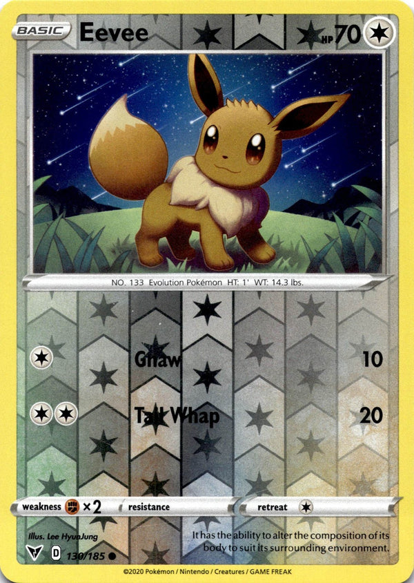 Pokemon Eevee 130/185 Vivid Voltage Reverse Holo NM