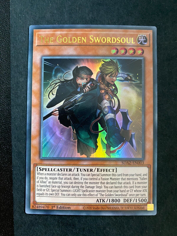 Yugioh The Golden Swordsoul SDAZ-EN003 Ultra Rare 1st Edition NM