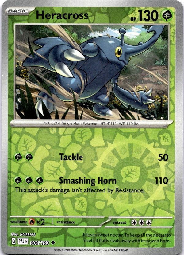 Pokemon Heracross 006/193 Paldea Evolved Reverse Holo NM