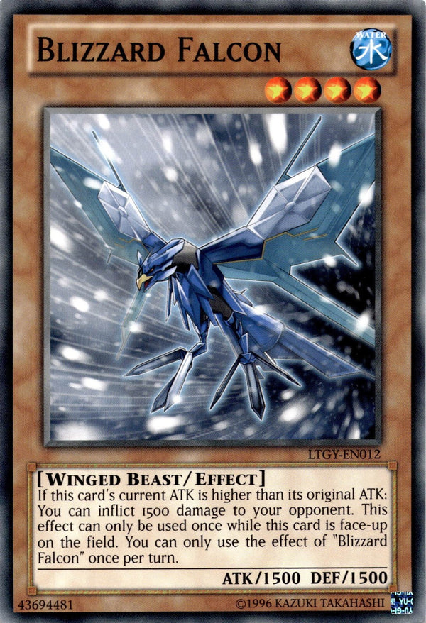 Yugioh Blizzard Falcon LTGY-EN012 Common Unlimited Edition NM
