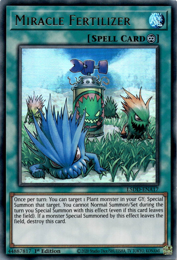 Yugioh Miracle Fertilizer L5DD-ENA17 Ultra Rare 1st Edition NM