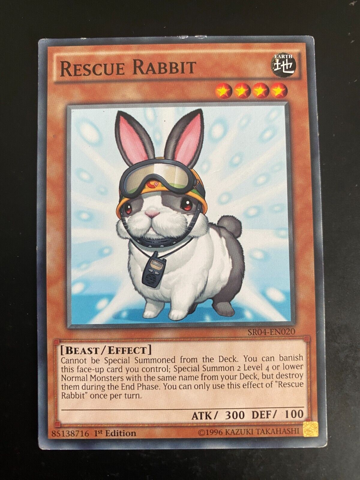 Yugioh Rescue Rabbit SR04-EN020 Common 1st Edition Heavily Played