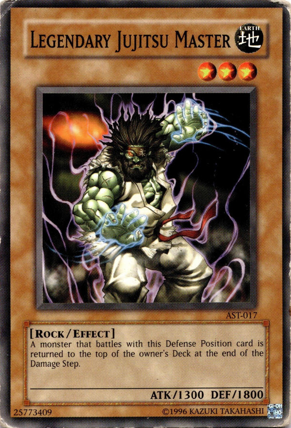 Yugioh Legendary Jujitsu Master AST-017 Common Unlimited Edition DAMAGED