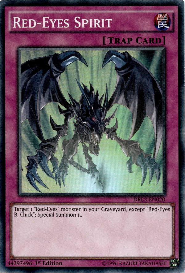 Yugioh Red-Eyes Spirit DRL2-EN020 Super Rare 1st Edition LP