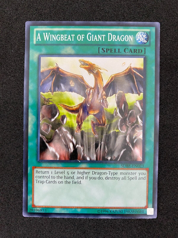 Yugioh A Wingbeat Of Giant Dragon SDBE-EN023 Unlimited VLP-NM