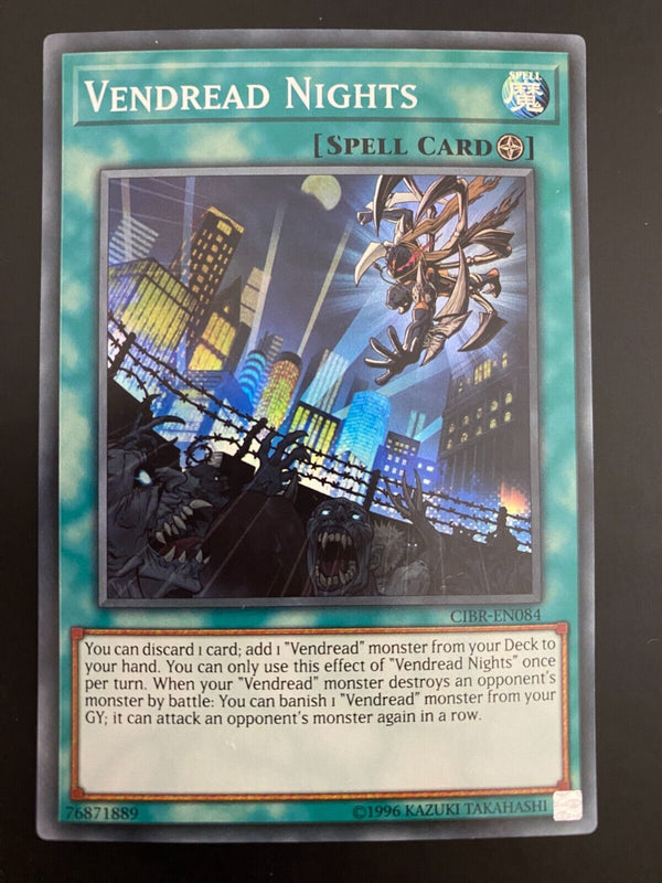 Yugioh Vendread Nights CIBR-EN084 1st Edition Super Rare NM/MINT