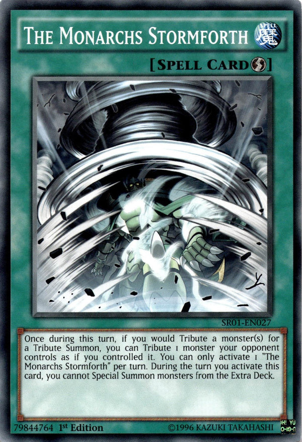 Yugioh The Monarchs Stormforth SR01-EN027 Common 1st Edition LP