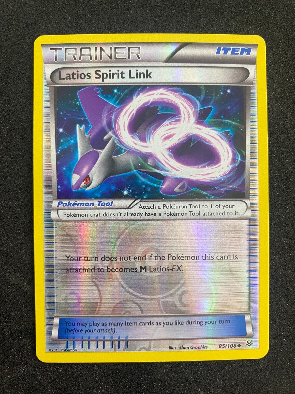 Pokemon Latios Spirit Link 85/108 Roaring Skies Reverse Holo VLP