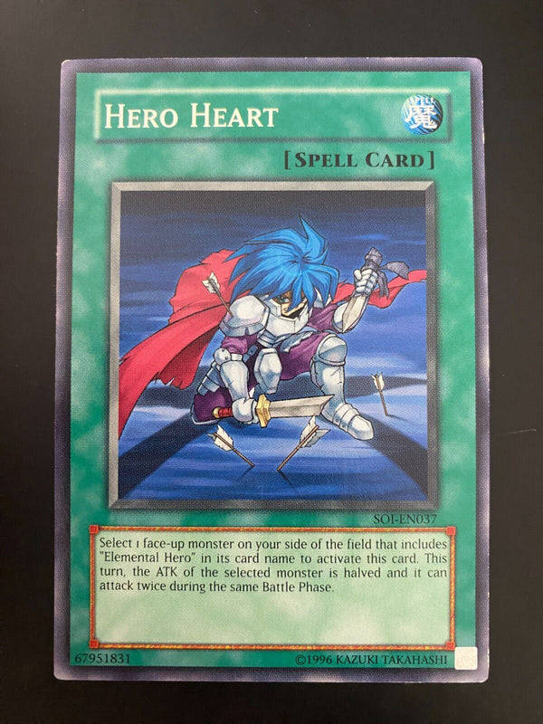 Yugioh Hero Heart SOI-EN037 Common Unlimited Edition LP/VLP