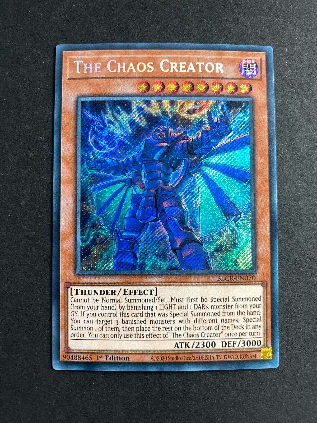 Yugioh The Chaos Creator BLCR-EN070 Secret Rare 1st Edition NM