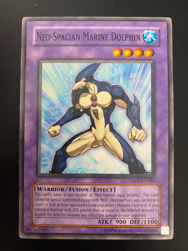 Yugioh Neo-Spacian Marine Dolphin TAEV-EN040 Common Unlimited Edition NM/MINT