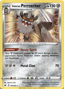 Pokemon Galarian Perrserker 128/202 Sword Shield Base Holo NM