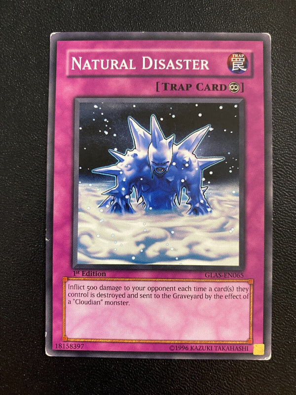 Yugioh Natural Disaster GLAS-EN065 Common 1st Edition HP