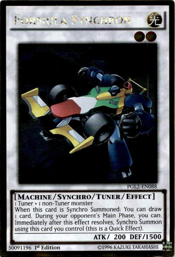 Yugioh Formula Synchron PGL2-EN088 Gold Rare 1st Edition LP