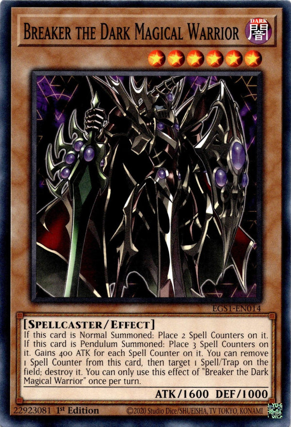 Yugioh Breaker the Dark Magical Warrior EGS1-EN014 Common 1st Edition NM
