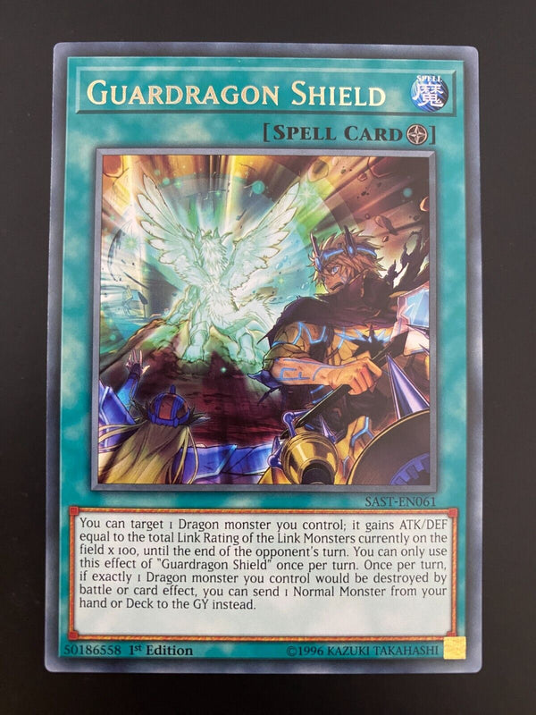 Yugioh Guardragon Shield SAST-EN061 Rare 1st Edition NM