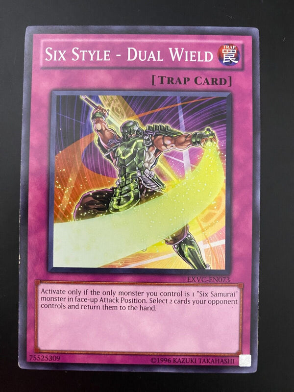 Yugioh Six Style - Dual Wield EXVC-EN073 Common Unlimited Edition LP/VLP