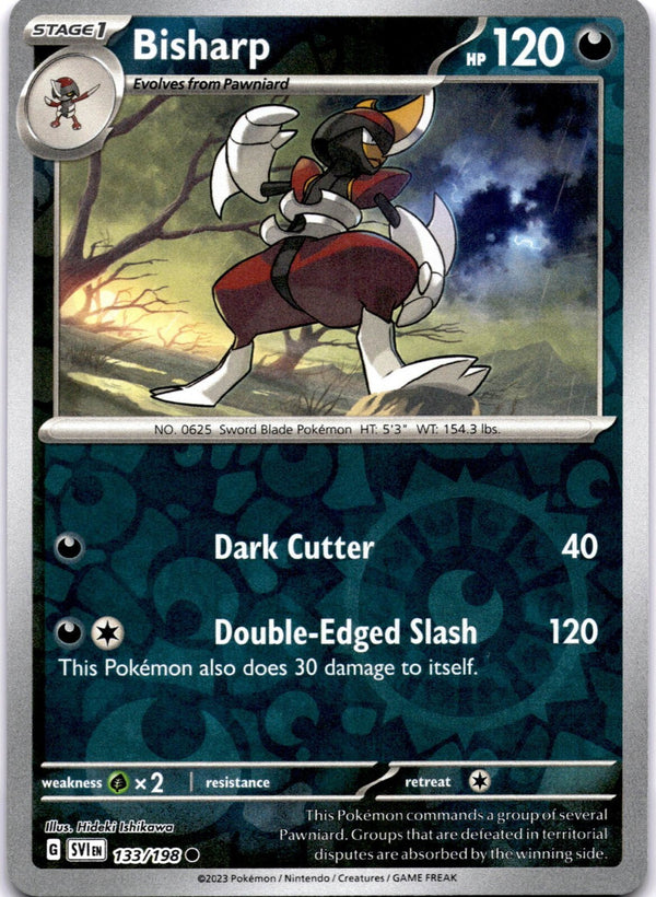 Pokemon Bisharp 133/198 Scarlet Violet Base Reverse Holo NM