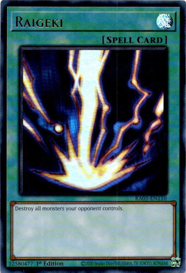 Yugioh Raigeki RA05-EN110 NA Print Ultra Rare 1st Edition NM