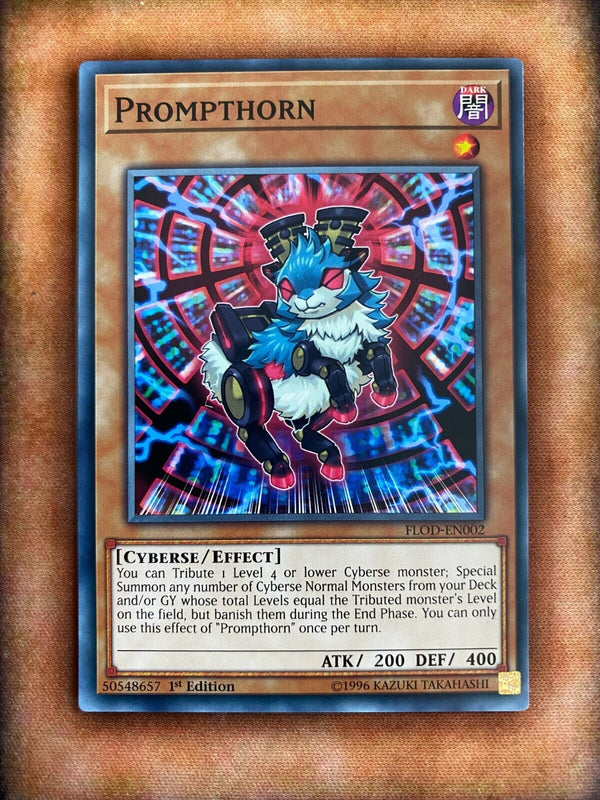 Yugioh Prompthorn FOD-EN002 Common 1st Edition NM/MINT