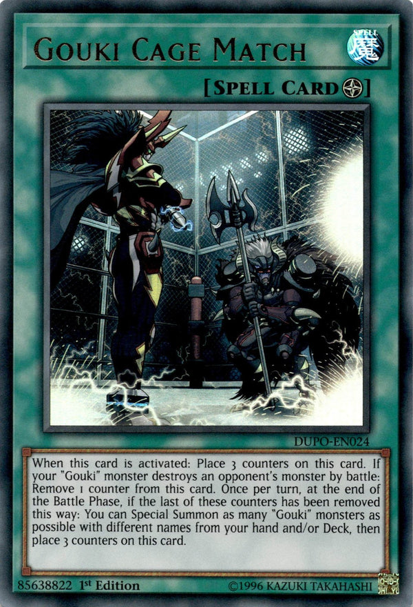 Yugioh Gouki Cage Match DUPO-EN024 Ultra Rare 1st Edition NM