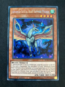 Yugioh Advanced Crystal Beast Sapphire Pegasus BLCR-EN016 Secret Rare 1st VLP/NM