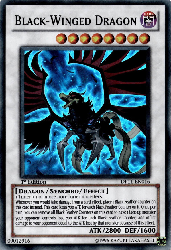 Yugioh Black-Winged Dragon DP11-EN016 Super Rare 1st Edition NM