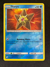 Pokemon Staryu 28/181 Team Up Reverse Holo NM