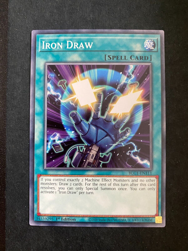 Yugioh Iron Draw BLC1-EN111 Common 1st Edition NM