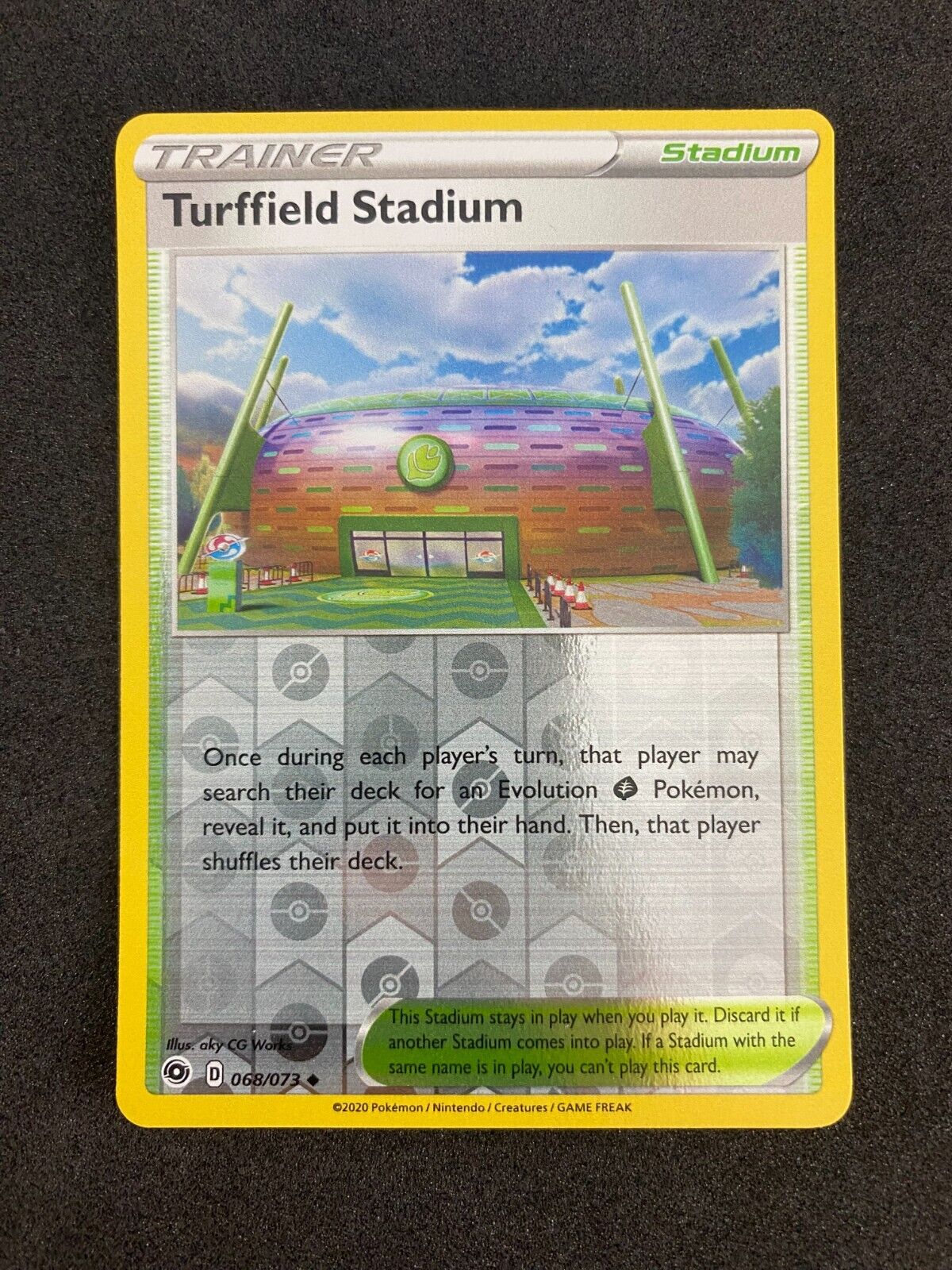 Pokemon Turffield Stadium 068/073 Champion's Path Reverse Holo NM-MINT