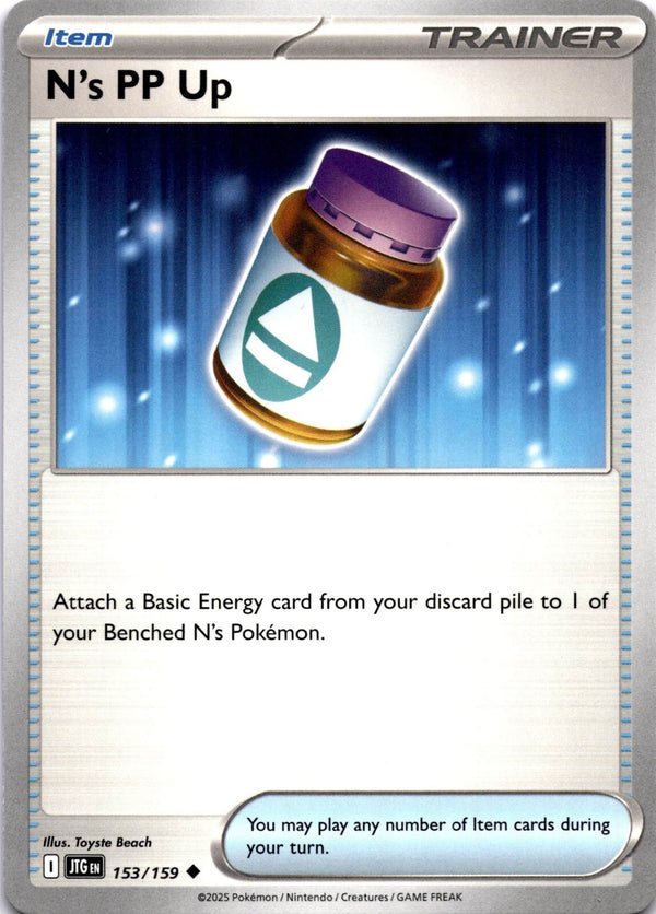 Pokemon N's PP UP 153/159 Journey Together Non Holo NM