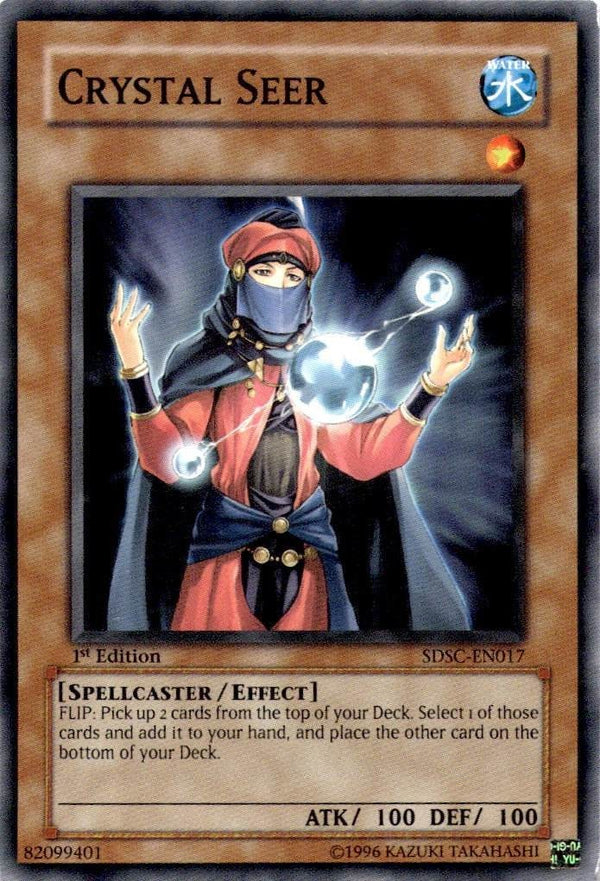 Yugioh Crystal Seer SDSC-EN017 Common 1st Edition NM