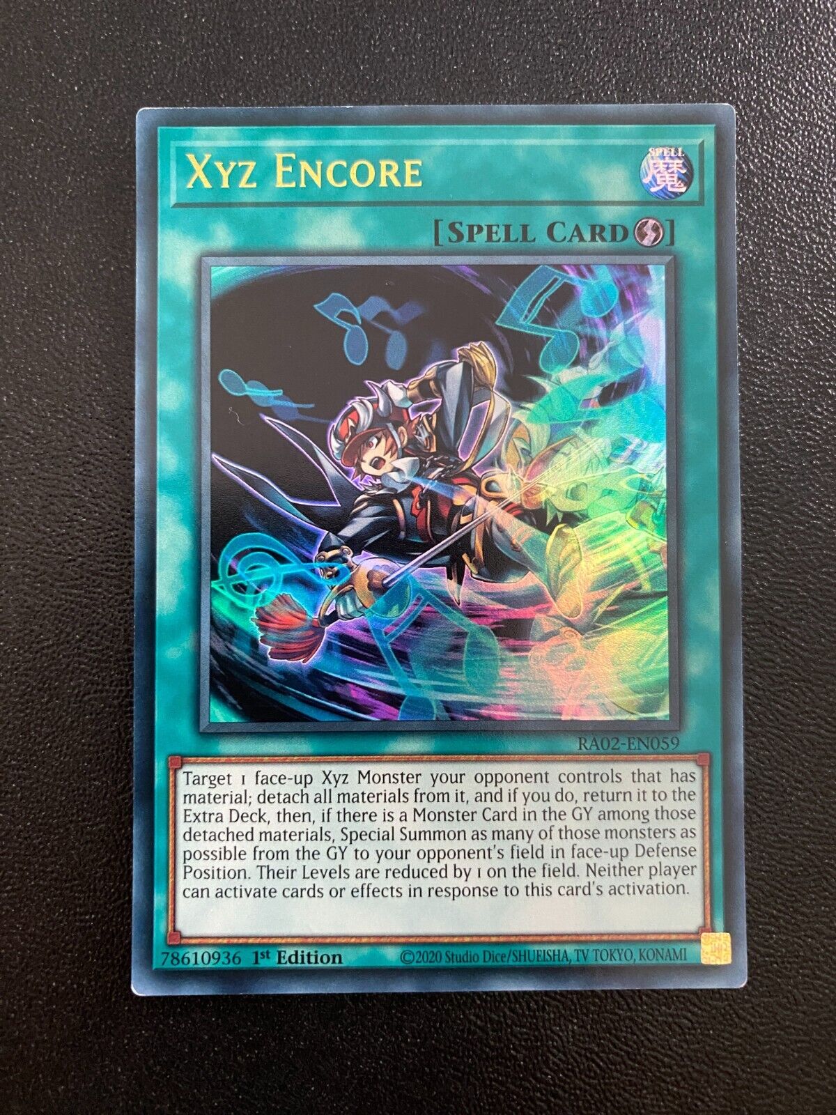 Yugioh Xyz Encore RA02-EN059 Ultra Rare 1st Edition NM