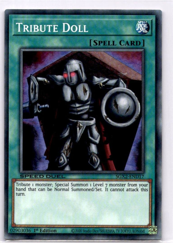 Yugioh Tribute Doll SGX2-END17 Common 1st Edition NM