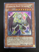 Yugioh Gladiator Beast Octavius GLAS-EN000 Secret Rare 1st Edition HP/MP (Scuff)