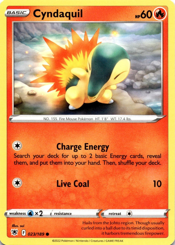 Pokemon Cyndaquil 023/189 Astral Radiance Non Holo NM
