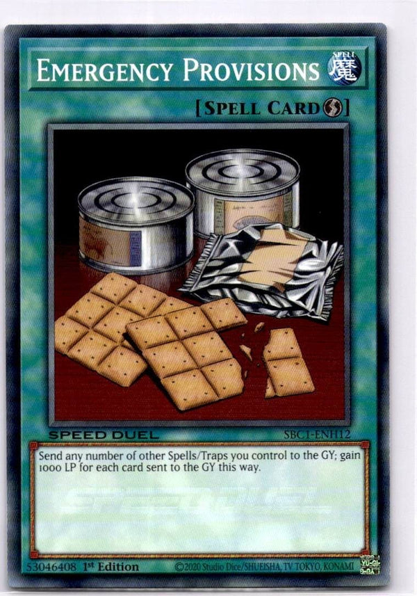 Yugioh Emergency Provisions SBC1-ENH12 Common 1st Edition NM
