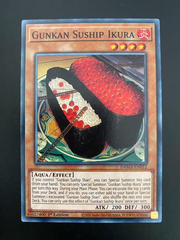 Yugioh Gunkan Suship Ikura DAMA-EN012 Common 1st Edition VLP/NM