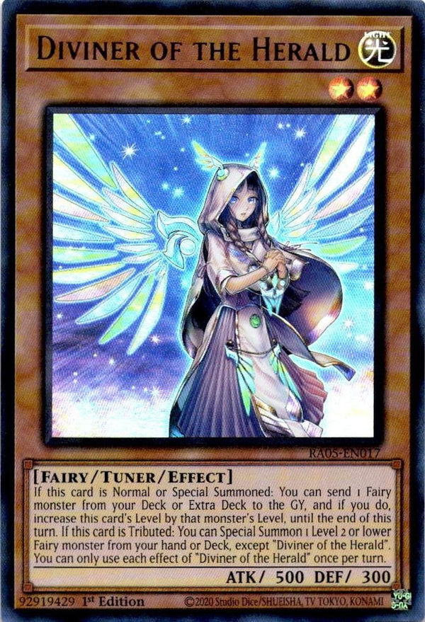 Yugioh Diviner of the Herald RA05-EN017 NA Print Ultra Rare 1st Edition NM