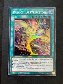 Yugioh Runick Destruction TAMA-EN031 Super Rare 1st Edition NM