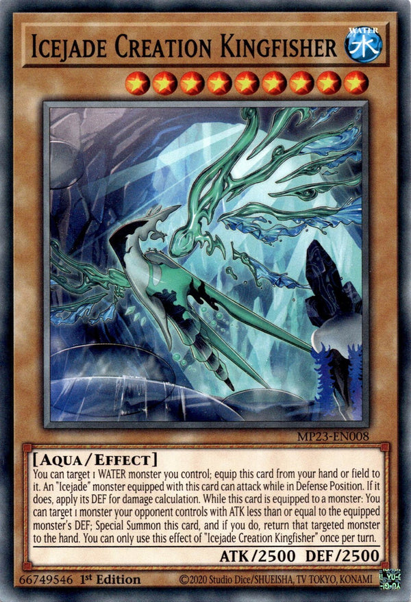 Yugioh Icejade Creation Kingfisher MP23-EN008 Common 1st Edition NM